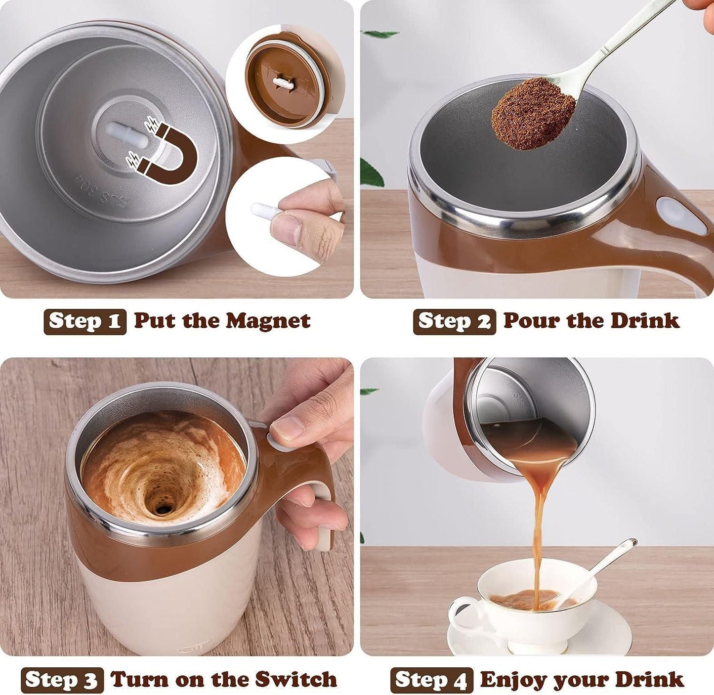 Self Stirring Electro Magnetic Mug