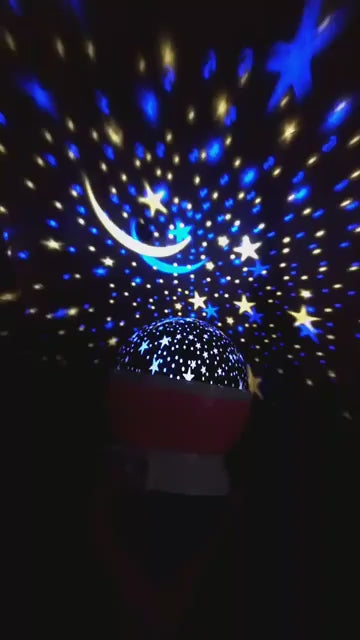 🌙 GalaxyGlow™ Star Projector Night Lamp